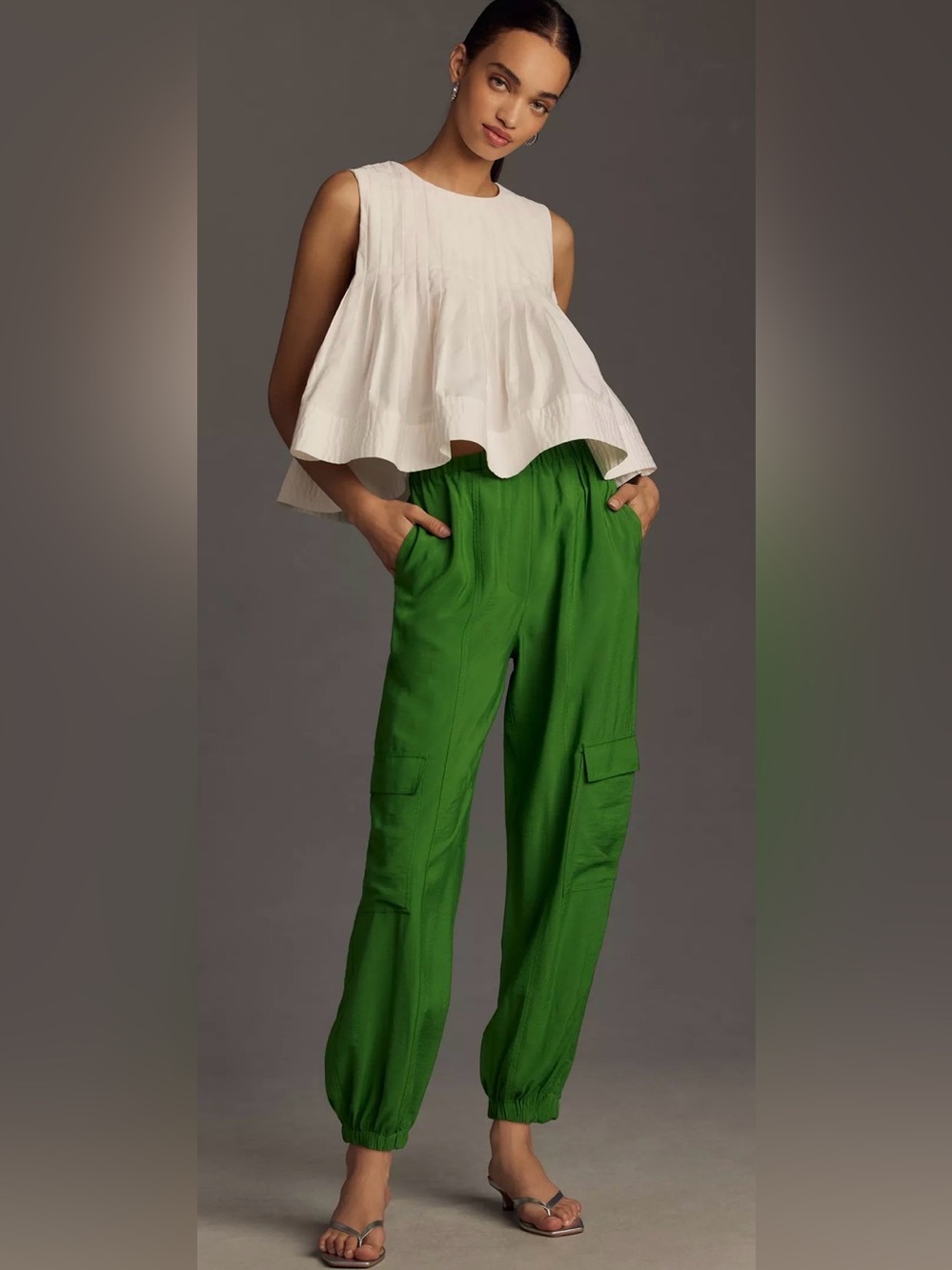 Anthropologie Kelly Green Cargo Pants NWOT
